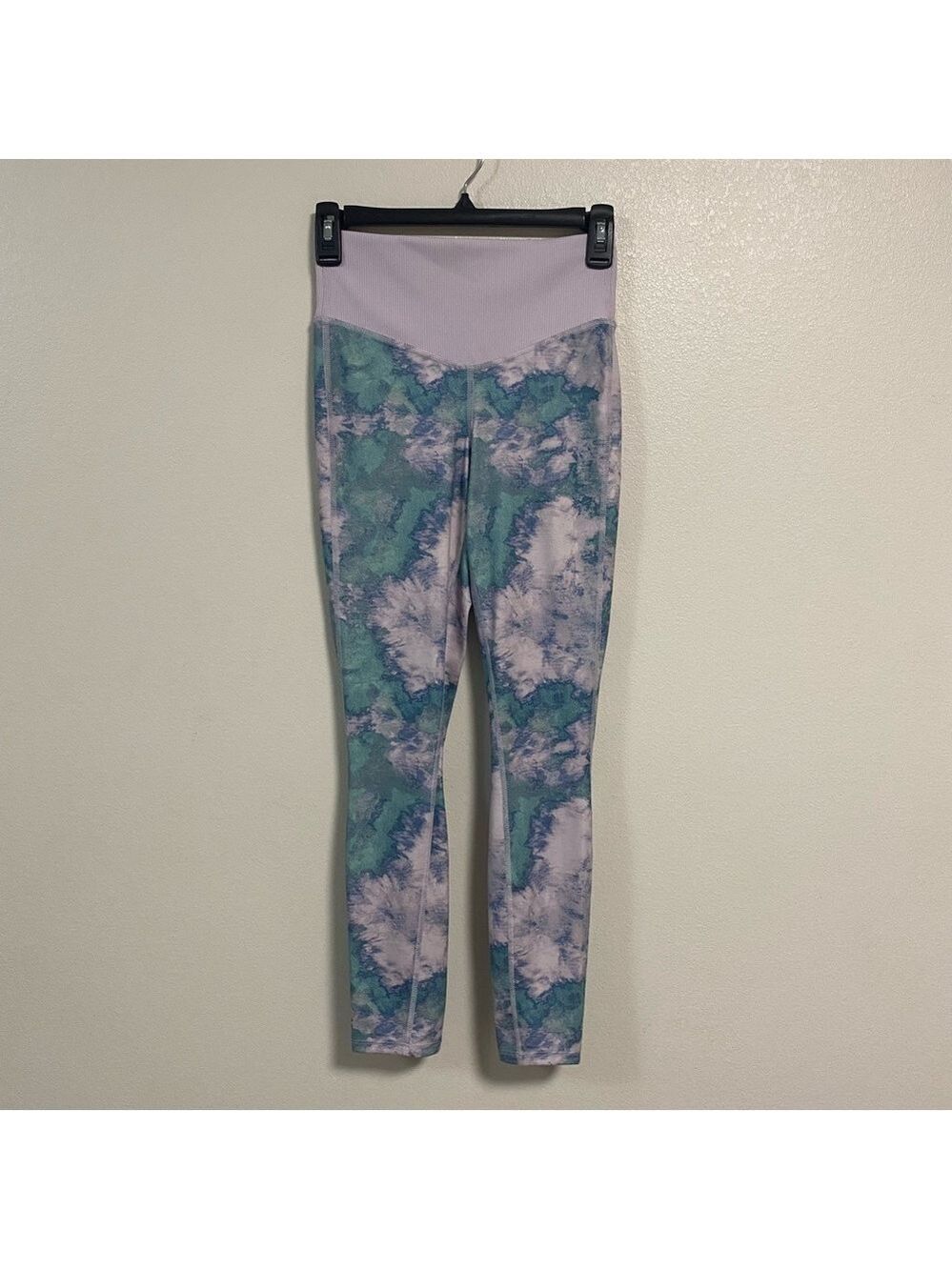 The North Face Leggings Dune Sky 7/8 Lavender Fog Glacier Dye Print Size Small